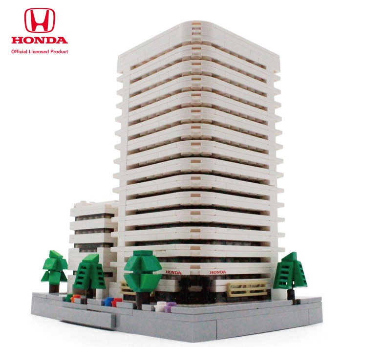 「Honda青山本社ビル」の組立ブロック販売 “ノリモノ雑貨”の㈱フェイス