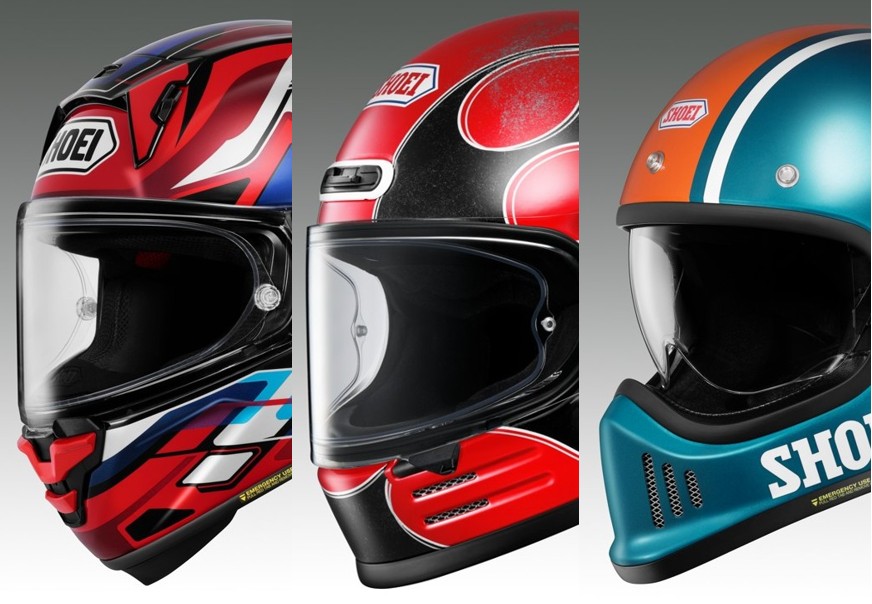 SHOEI　グラフィック3モデル発売　　「X-Fifteen」「Glamster」「EX-ZERO」で