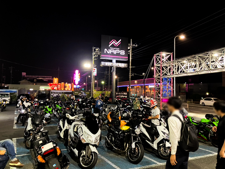 早朝・深夜の営業実施　　ナップス一部店舗で　　猛暑で変わるライダーの行動
