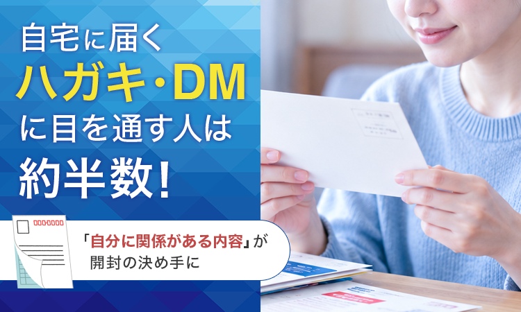 【調査】ハガキ・DMに目を通す「約半数」　　NEXER Group・ユニオン印刷調べ　　自分に関する情報カギ、販促活用に可能性